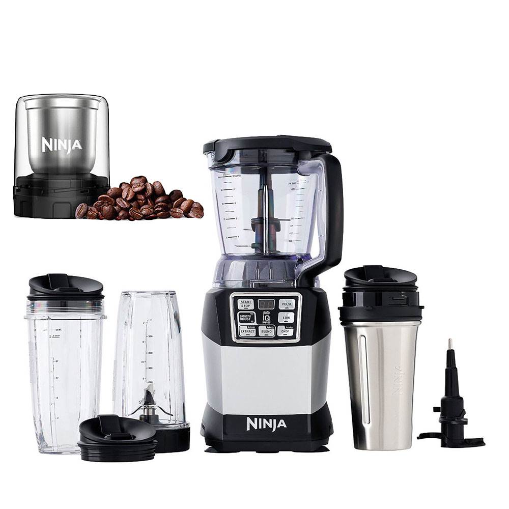 Ninja Nutri Ninja 40 Ounce Blender System + Spice & Coffee Grinder Attachment