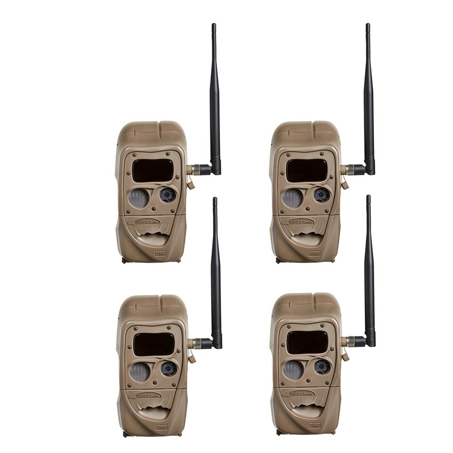 Cuddeback CuddeLink 20MP Game Trail Camera (4 Pack) & SanDisk SD Card (2 Pack)