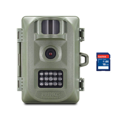 Primos Bullet Proof Game Camera (Certified Refurbished) + SanDisk 16GB SD Card