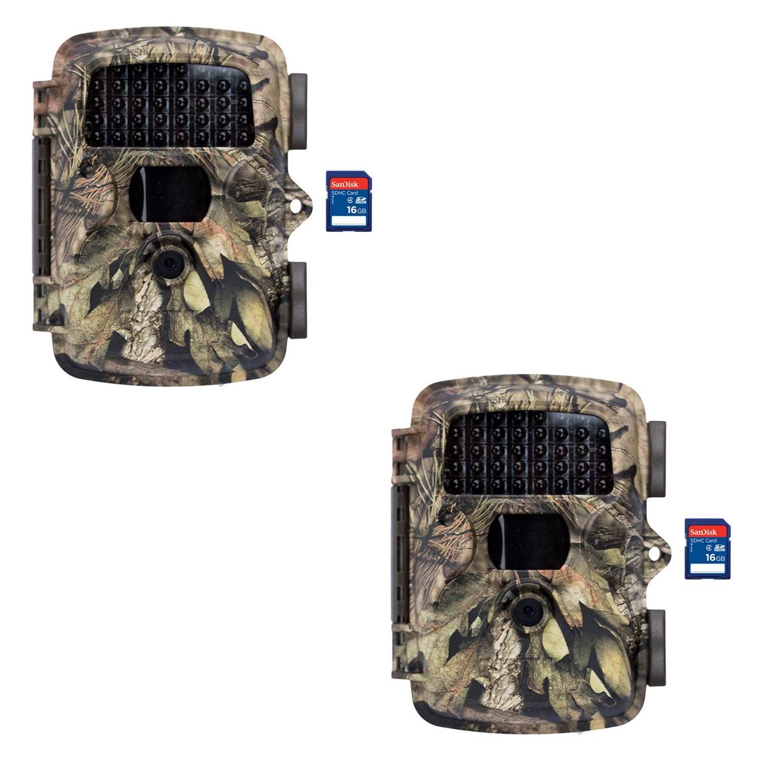Covert MP8 Black Trail Game Wildlife Deer Hunting Camera + 16GB SD Card (2 Each)