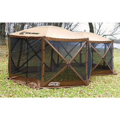 Clam Quick Set Excursion Canopy Screen Shelter + Wind & Sun Panels (9 Pack)