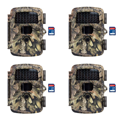 Covert MP8 Black Trail Game Wildlife Deer Hunting Camera + 16GB SD Card (4 Each)