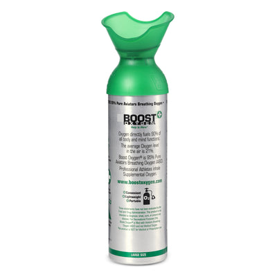 Boost Oxygen 10 & 2 Liter Natural Portable Pure Canned Oxygen Canister (5 Pack)