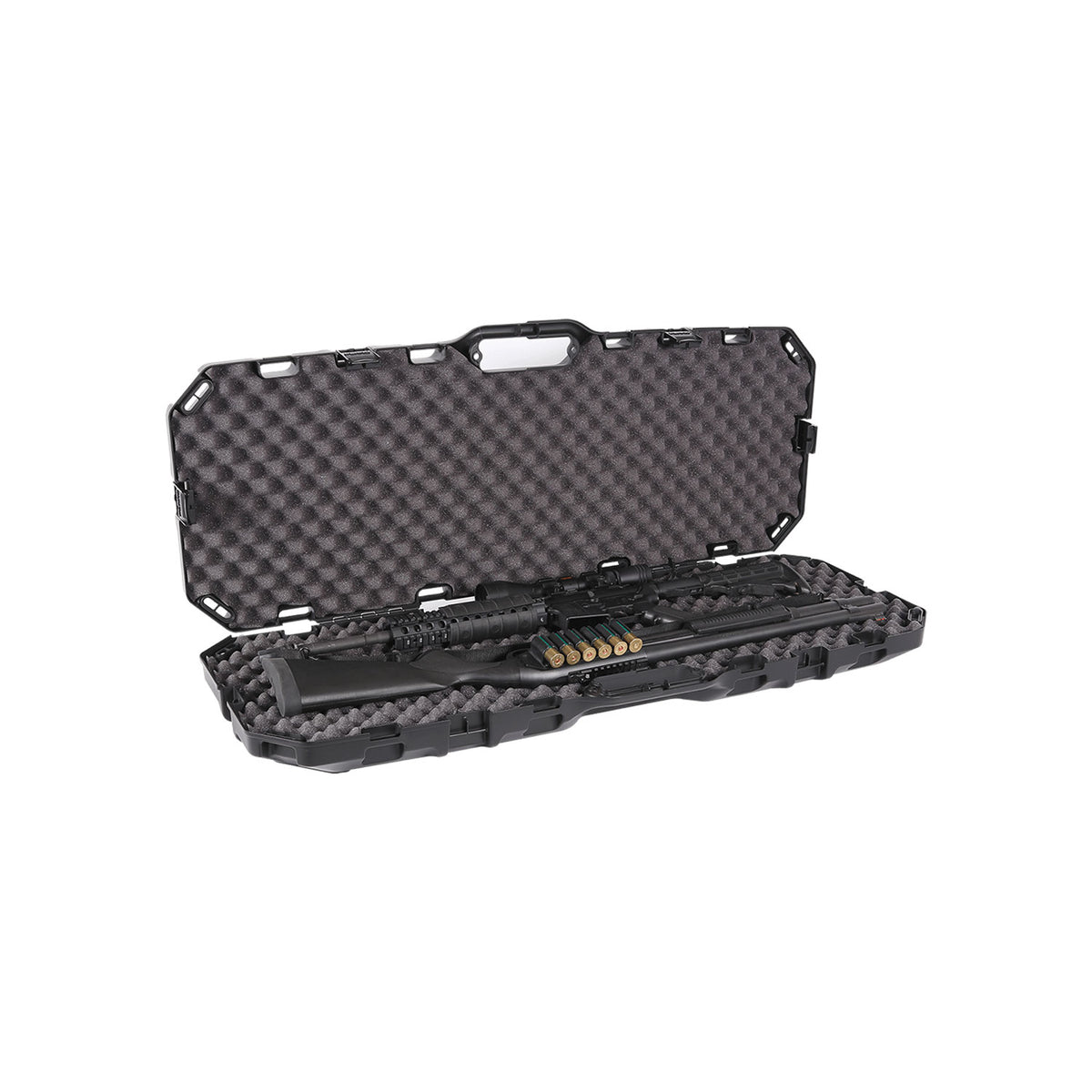 Plano 42 Inch Hard Sided Tactical Shotgun Rifle Long Gun Case, Black (Open Box)