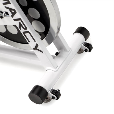 Marcy XJ-5801 Club Revolution Indoor Home Gym Exercise Bike Trainer, White/Black
