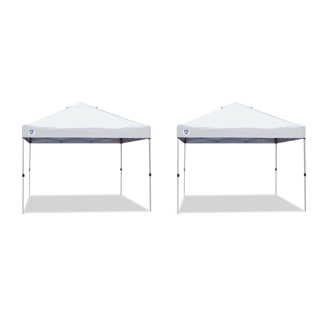 Z-Shade 10' x 10' Peak Canopy Straight Leg Instant Shade Tent Shelter (2 Pack)