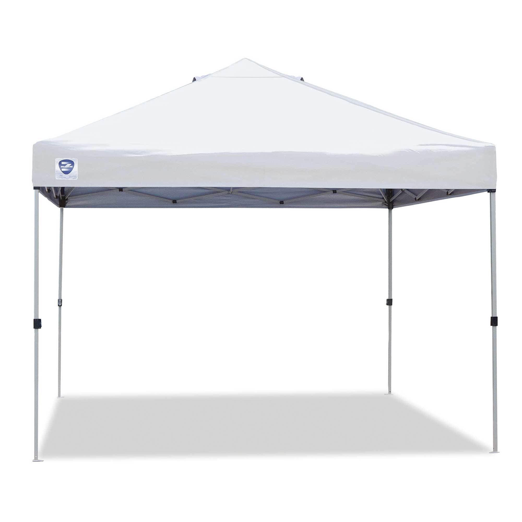 Z-Shade 10' x 10' Peak Canopy Straight Leg Instant Shade Tent Shelter (2 Pack)