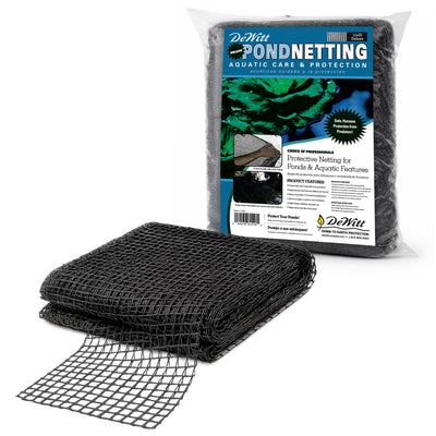 DeWitt Deluxe PN30-1220 12 x 20 Ft Heavy Duty Backyard Fish Pond Netting, Black - VMInnovations