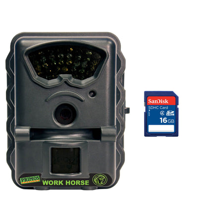 Primos Work Horse Infrared Game Camera (Certified Refurbished) + 16GB SD Card