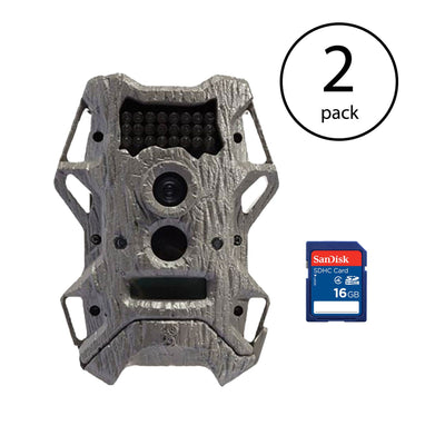 Wildgame Innovations Cloak Pro Rapid Trigger 12MP Game Camera, 2 Pack + SD Cards