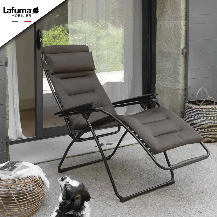Lafuma Futura Air Comfort XL Series Outdoor Relaxation Chair, Taupe (Open Box) - VMInnovations