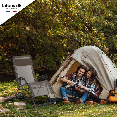 Lafuma Futura Batyline XL Series Outdoor Relaxation Chair, Graphite (2 Pack) - VMInnovations