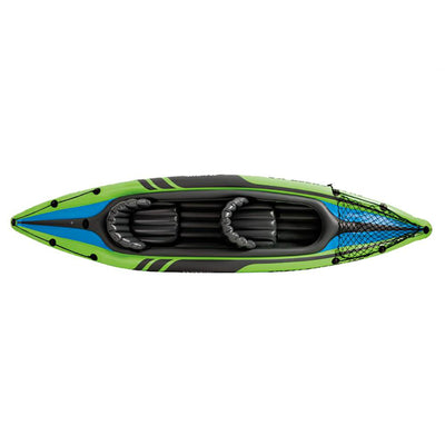 Intex Challenger K2 2-Person Inflatable Sporty Kayak + Oars And Pump (4 Pack)