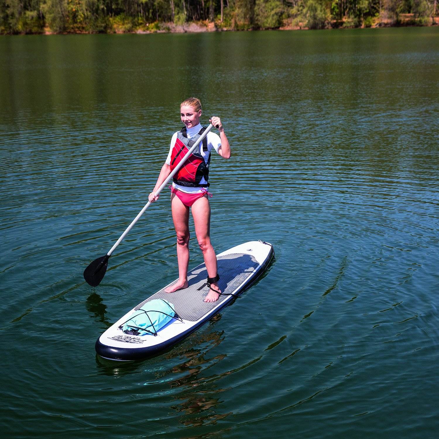 Bestway Inflatable Hydro-Force Wave Edge 122 Inch Stand Up Paddle Board (4 Pack)
