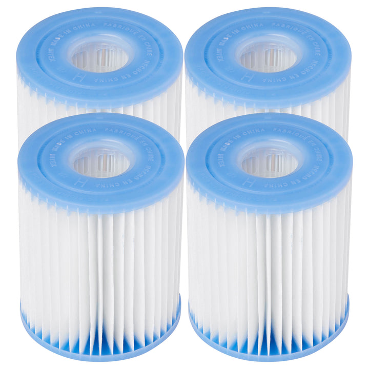 Intex Swimming Pool Easy Set Filter Cartridge Replacement - Type H (4 Pack)