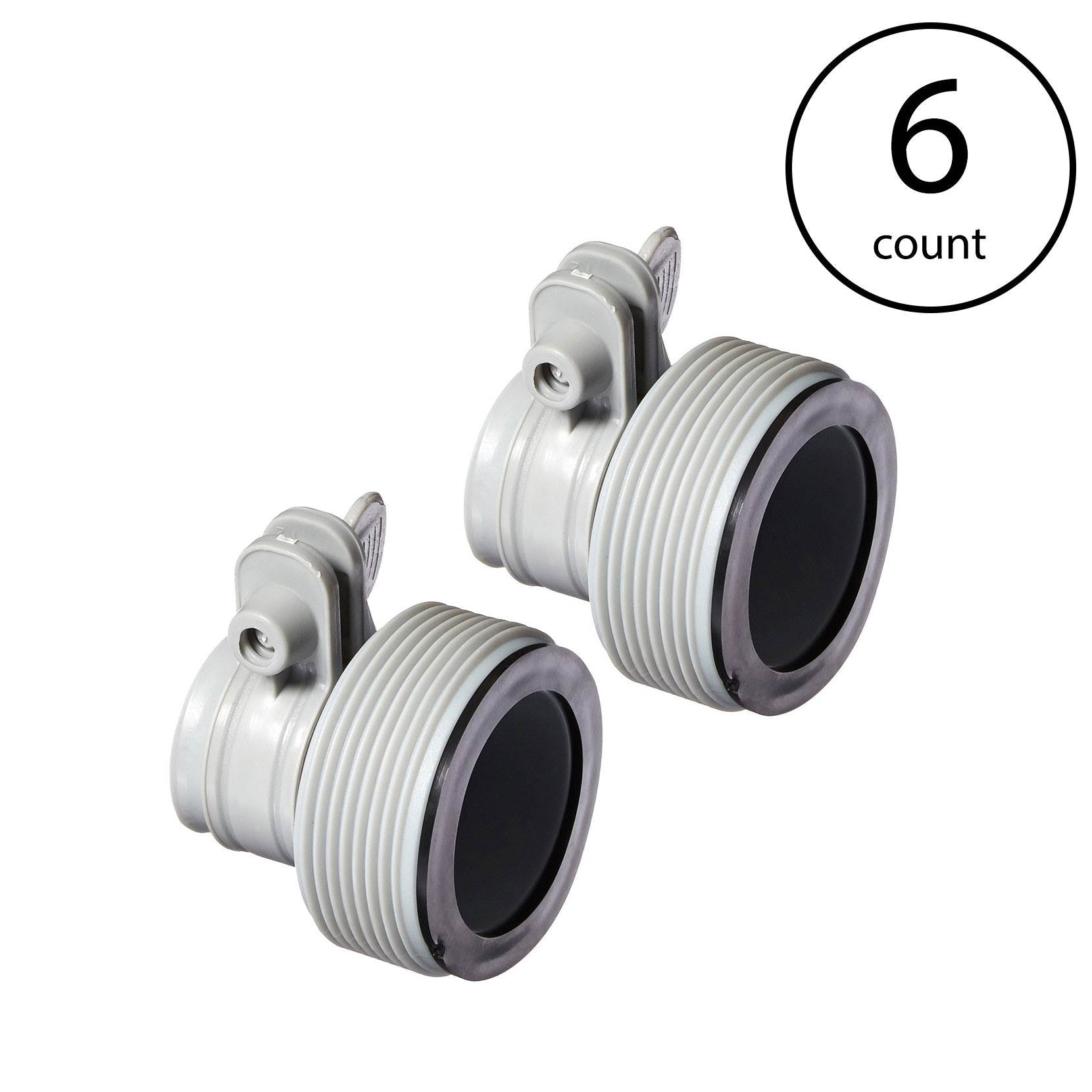 Intex Replacement Hose Adapter B w/ Collar for Filter Pump Conversion (6 Pack)
