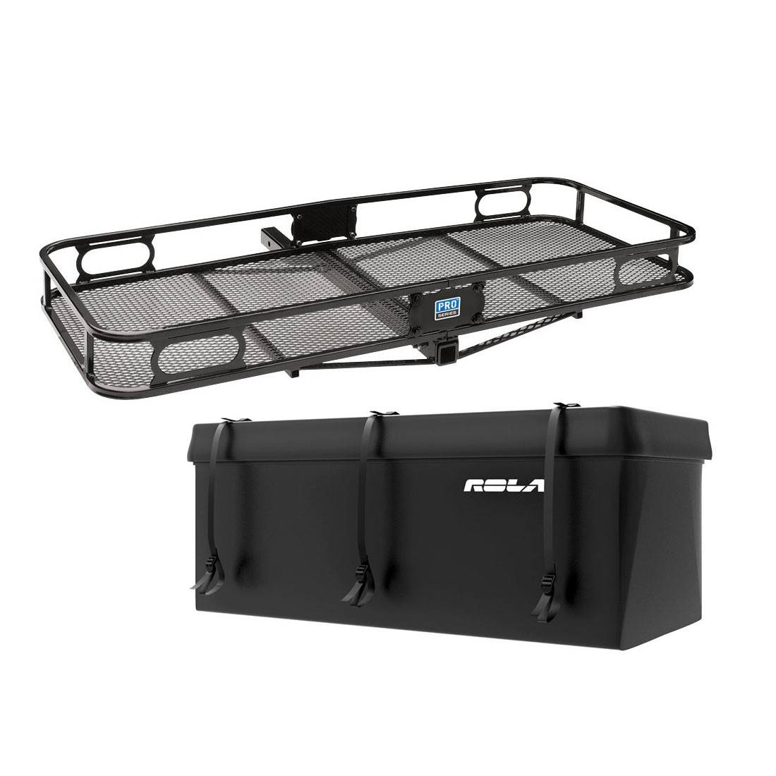 Pro Series Carrier Basket for 2 Inch Trailer Mounted Hitch + Cargo Carrier Bag