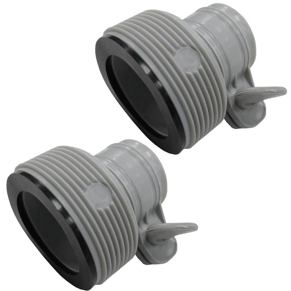 Intex 1500GPH Easy Set Pool Timer & GFCI Filter Cartridge Pump + 2 Hose Adapters