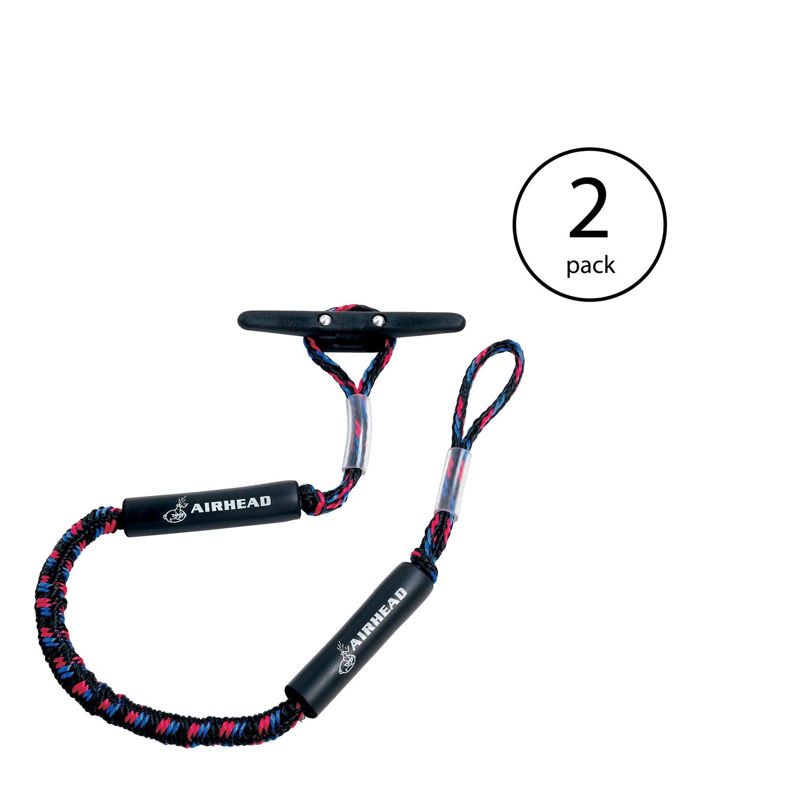 AIRHEAD Bungee Dock Line 5 Feet Boat Cord, Stretches to 7 Feet (2 Pack) - VMInnovations