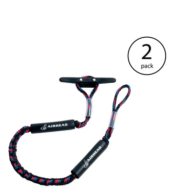 AIRHEAD Bungee Dock Line 5 Feet Boat Cord, Stretches to 7 Feet (2 Pack) - VMInnovations