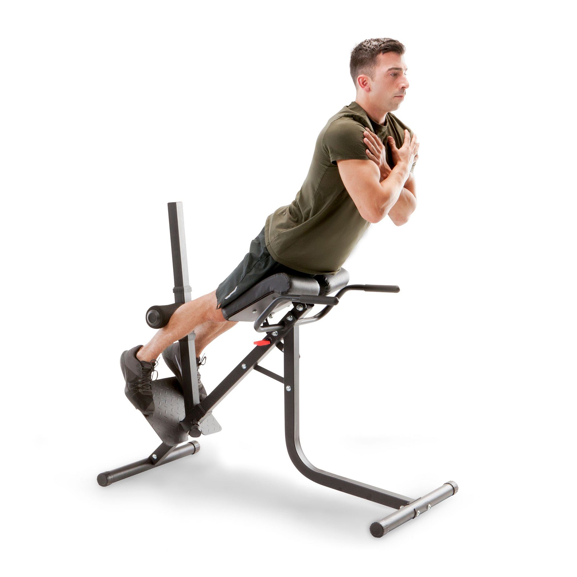 Marcy Pro JD-5481 Deluxe Steel Frame Hyper Extension Bench for Racks & Home Gyms - VMInnovations