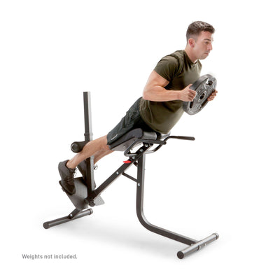 Marcy Pro JD-5481 Deluxe Steel Frame Hyper Extension Bench for Racks & Home Gyms - VMInnovations