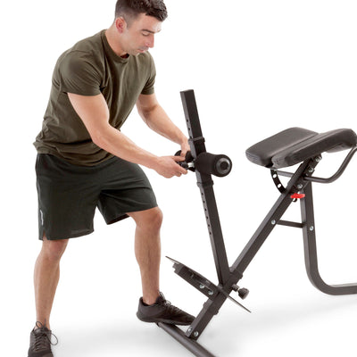 Marcy Pro JD-5481 Deluxe Steel Frame Hyper Extension Bench for Racks & Home Gyms - VMInnovations