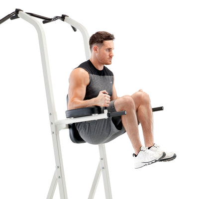 Marcy Pro Steel Power Tower Multi-Grip Pull Up and Dip Station for Home and Gyms