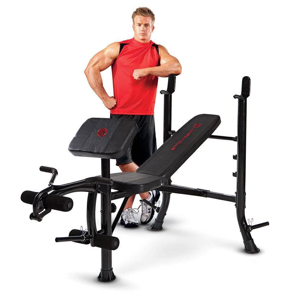 Marcy Pro MKB-367RH Versatile Standard Weight Bench for Racks and Home Gyms