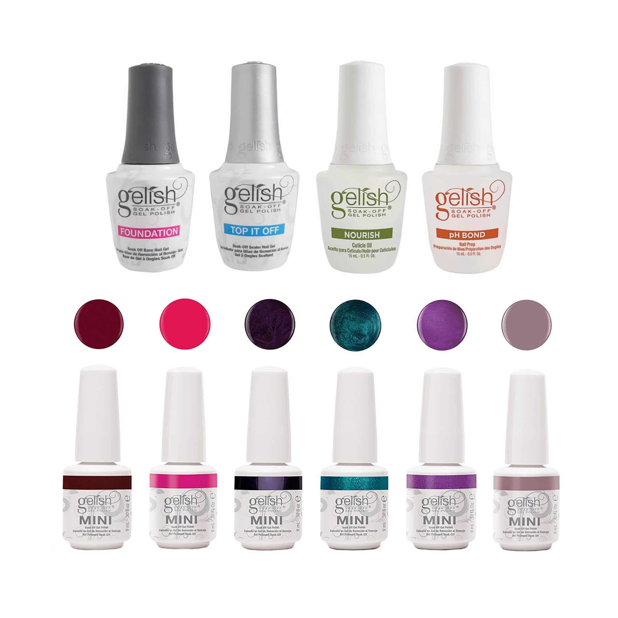 Gelish Gel Polish Essentials Kit + Intergalactic Glam 9 mL Soak Off Gel Polish