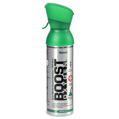 Boost Oxygen Natural Portable 5 Liter Pure Oxygen Canister, Flavorless (3 Pack)