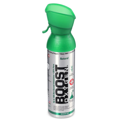 Boost Oxygen Natural Portable 5 Liter Pure Oxygen Canister, Flavorless (3 Pack)