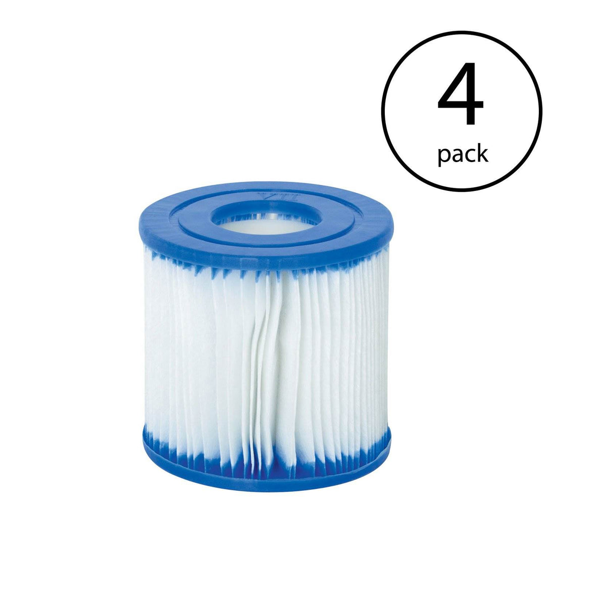 Bestway Swimming Pool Filter Pump Replacement Cartridge Type VII and D (4 Pack)