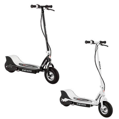Razor E325 Adult Ride On High-Torque Electric Power Scooter, 1 Black & 1 White