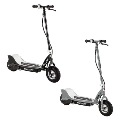 Razor E325 Electric Battery Motorized Ride On Kids Scooters, 1 Silver & 1 Black