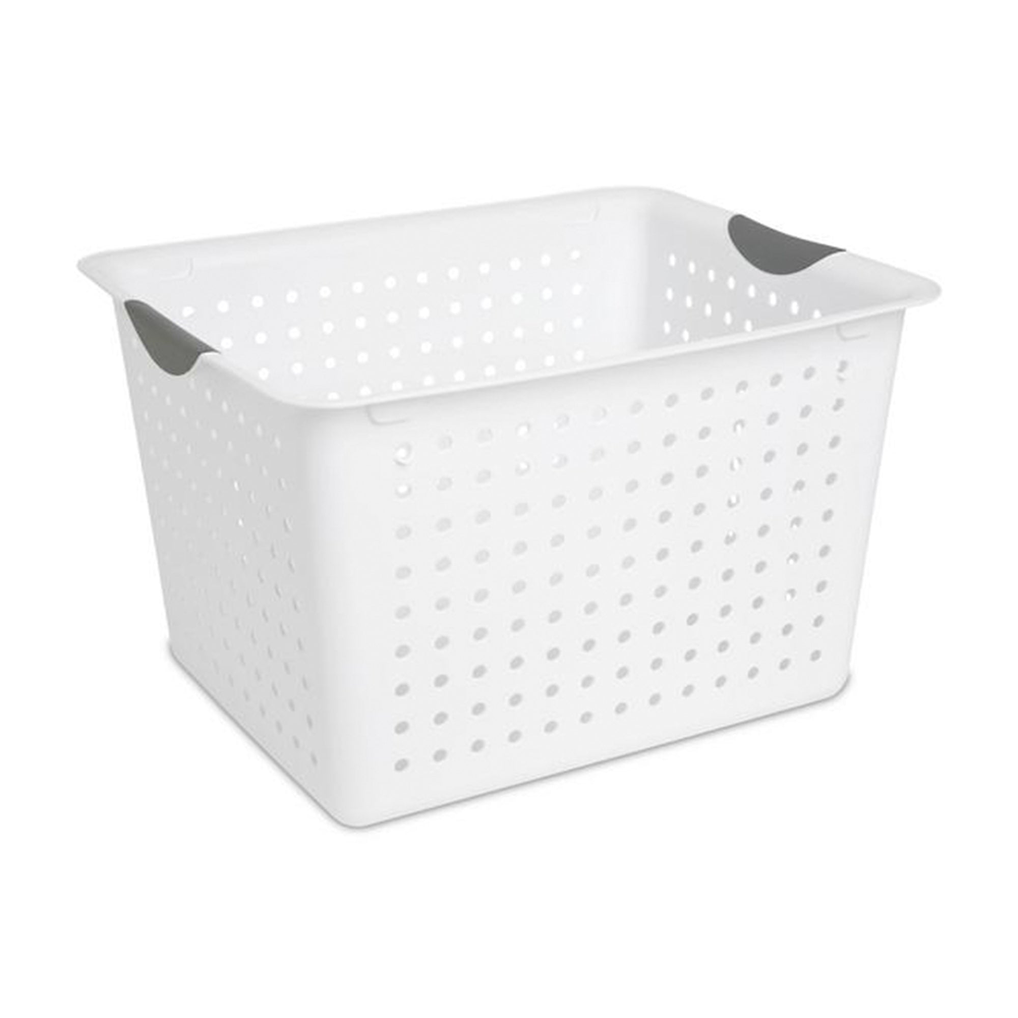 Sterilite Set of Ultra Plastic Storage Bin Baskets w/ Handles, 6 Large, 6 Deep