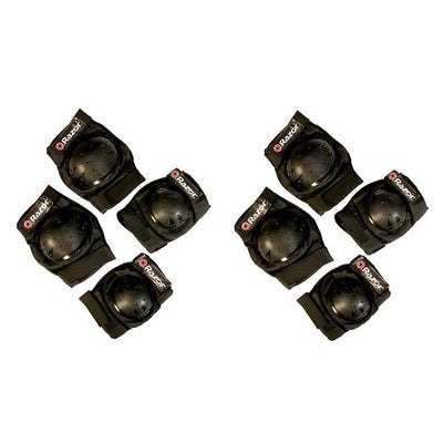 Razor Youth Child Multi Sport Elbow & Knee Pad Safety Protective Gear (2 Pack)