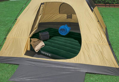 Intex 66929E Inflatable Downy Queen Air Bed Camping Mattress + Air Pump (3 Pack)