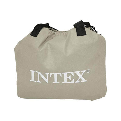 Intex Deluxe Raised Pillow Rest Air Bed with Built-In Air Pump, Queen (6 Pack)