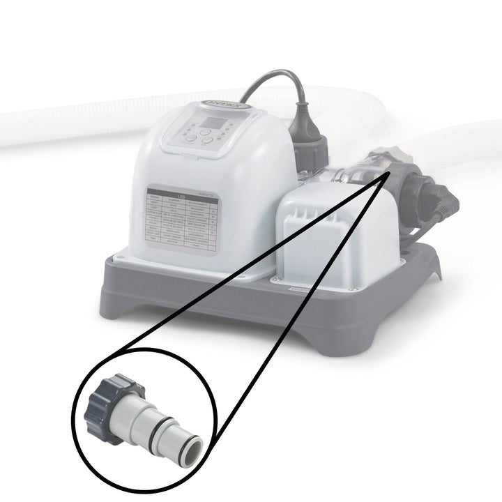 Intex Hose Adapter A w/ Collar for Threaded Connection Pumps (Pair) (2 Pack)