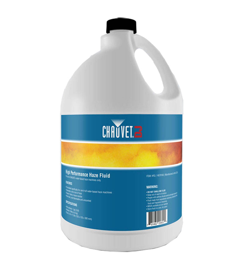 Chauvet DJ Hurricane HFG Water Based Smoke Fog Machine Fluid, 1 Gallon (5 Pack)