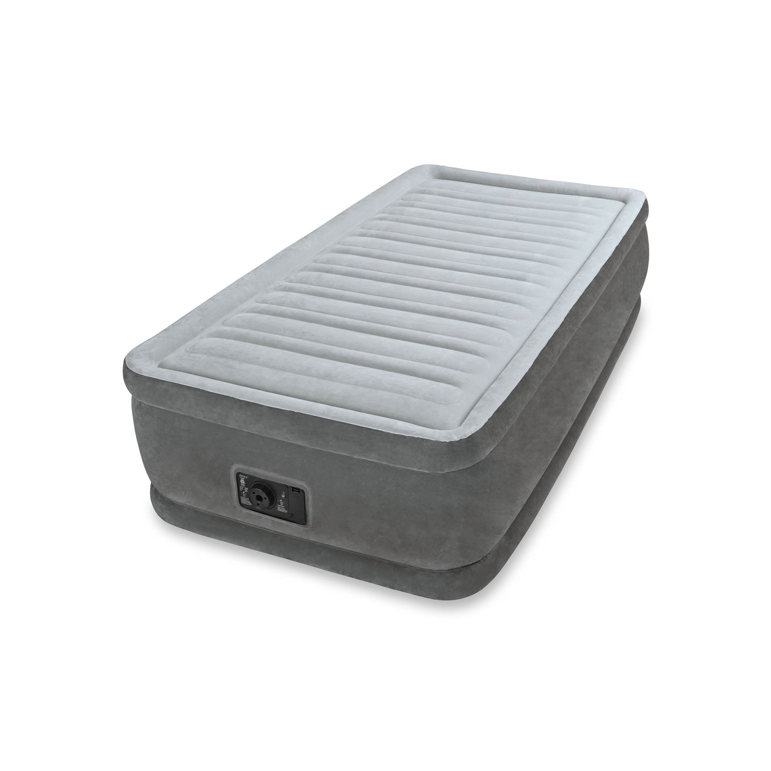Intex Comfort Dura-Beam Elevated Twin Air Mattress w/ Built-In Pump (10 Pack)