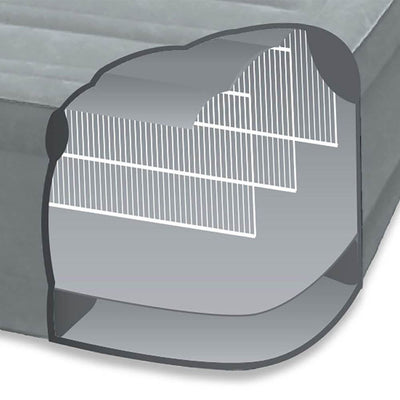 Intex Comfort Dura-Beam Elevated Twin Air Mattress w/ Built-In Pump (10 Pack)