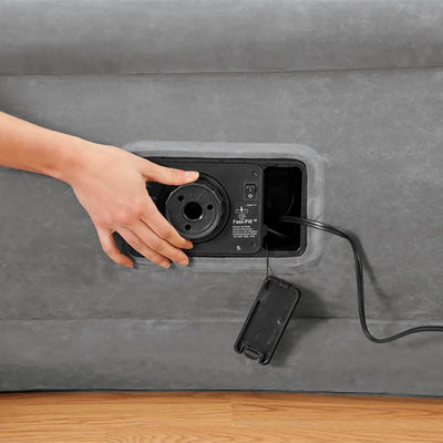 Intex Comfort Dura-Beam Elevated Twin Air Mattress w/ Built-In Pump (10 Pack)
