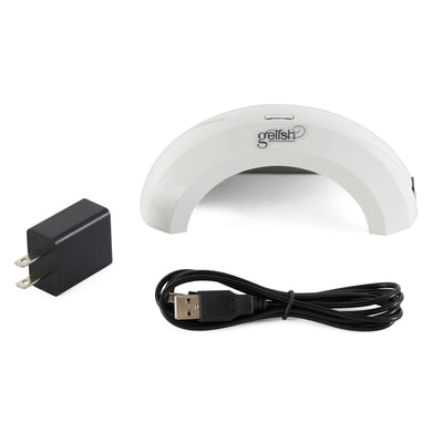 Gelish Mini Pro Soak Off Gel LED Curing Light with Soak Off Gel Nail Basix Kit