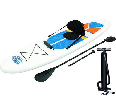 Bestway Hydro-Force White Cap 10' Inflatable SUP Stand Up Paddle Board (2 Pack)