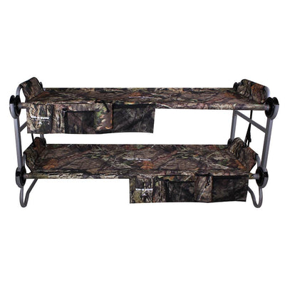 Disc-O-Bed Youth Kid-O-Bunk Benchable Double Cot w/Organizers, Mossy Oak