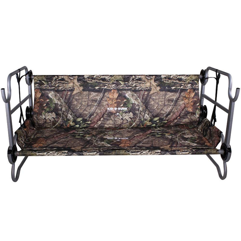 Disc-O-Bed Youth Kid-O-Bunk Benchable Double Cot w/Organizers, Mossy Oak