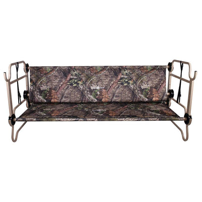 Disc-O-Bed Large Cam-O-Bunk Benchable Double Cot w/Organizers, Mossy Oak