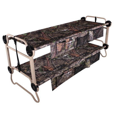 Disc-O-Bed XL Cam-O-Bunk Benchable Double Cot w/Organizers, Mossy Oak (Used)